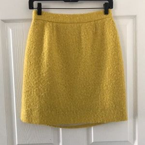 Yellow wool skirt